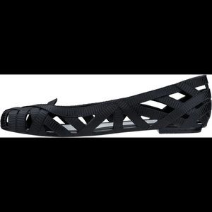 Melissa + Jason Wu Jean Flat in black